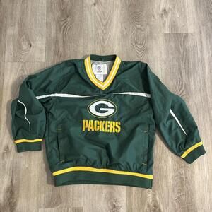 Greenbay Packers NFL Team Apparel Boys size L 10/12 Green Pullover